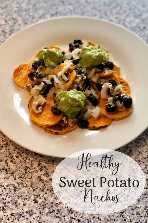 healthy sweet potato nachos -- healthy snack ideas
