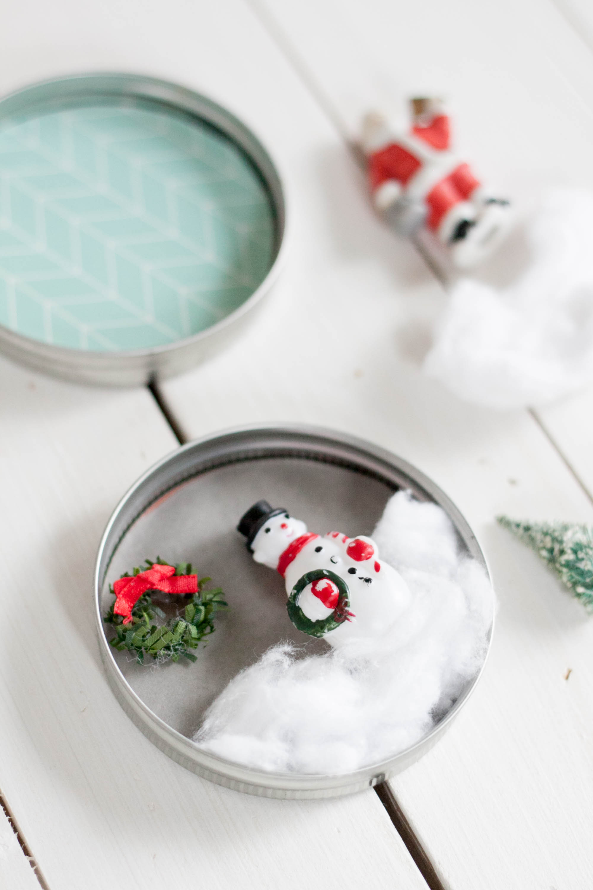 snowman ornaments for DIY Mason Jar Ornament