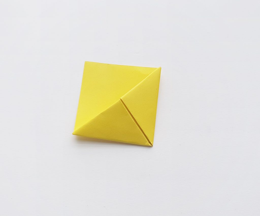 yellow paper folded