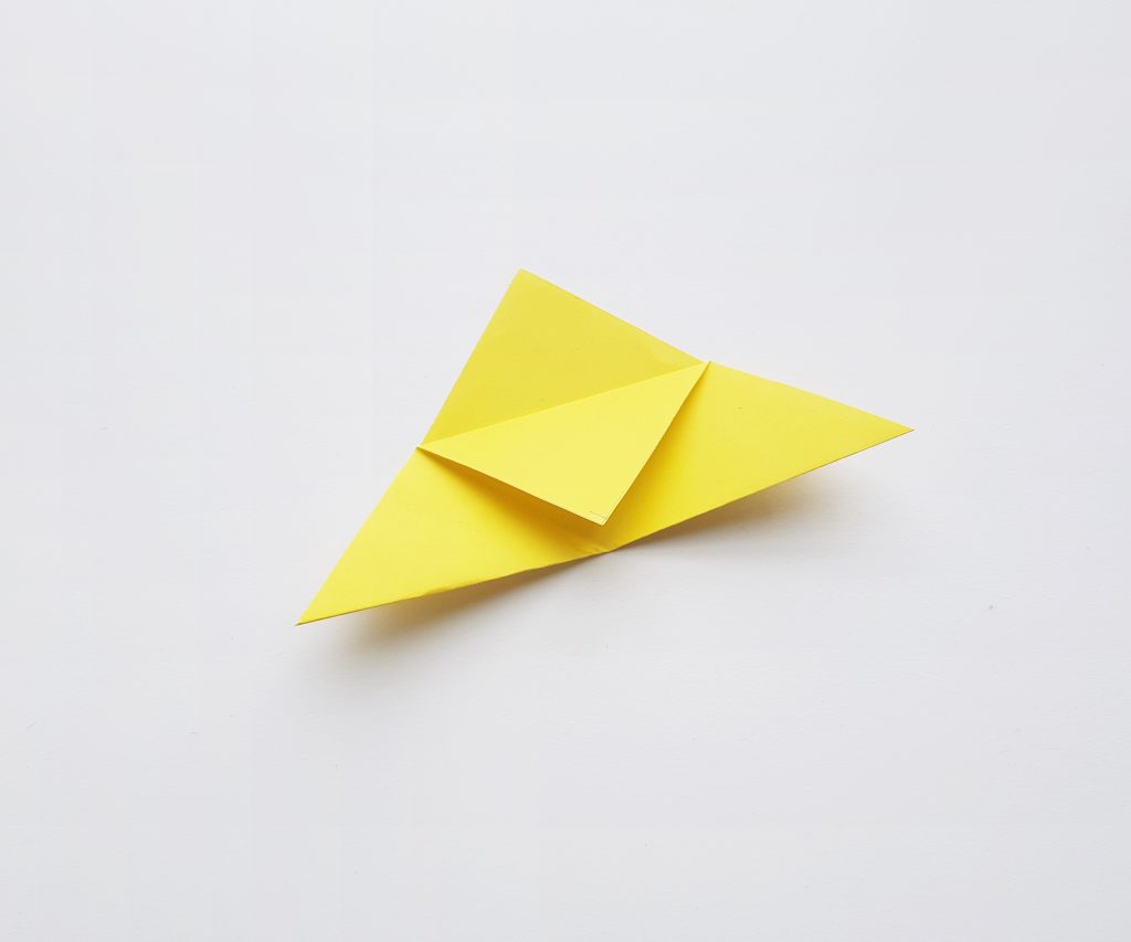 yellow folded paper