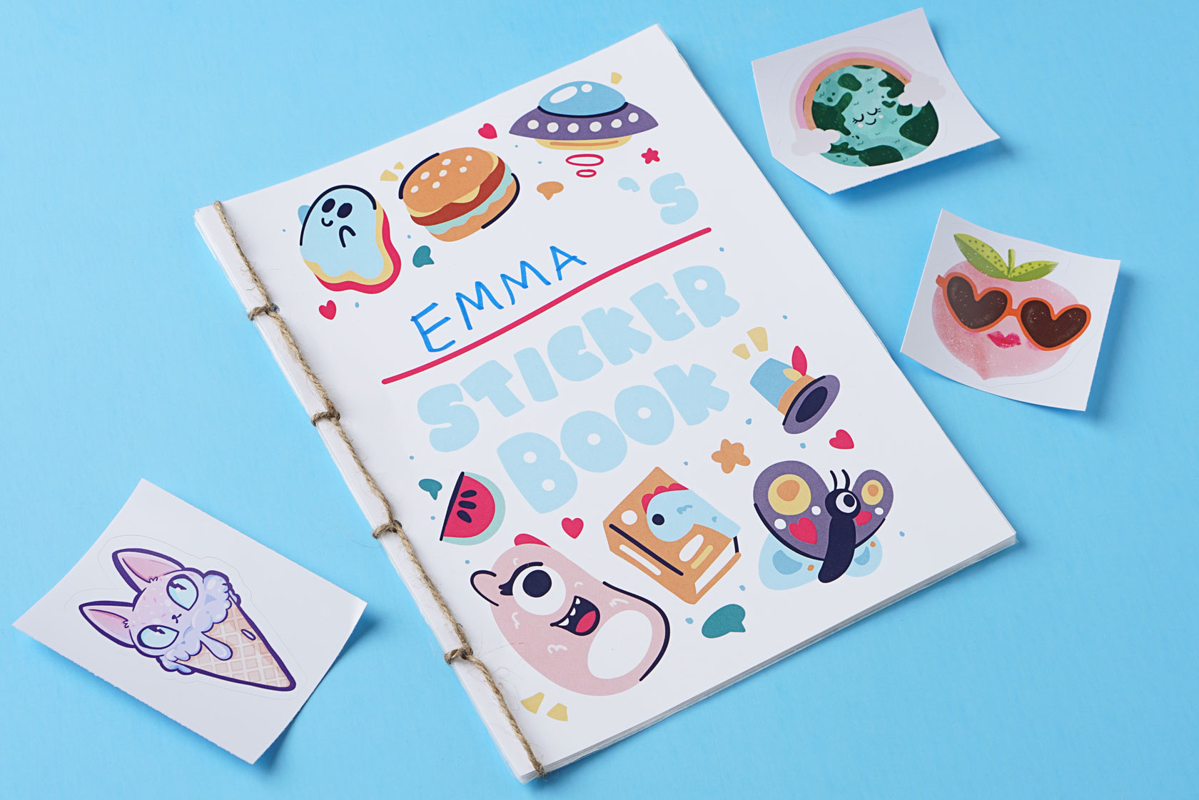 How to Make a DIY Sticker Book + Printable Activity Pages - Sandee Booth