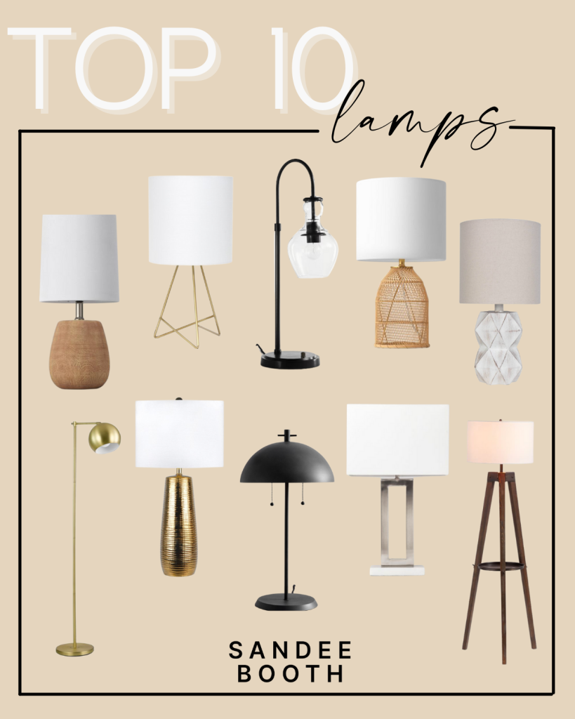 collage of lamps 