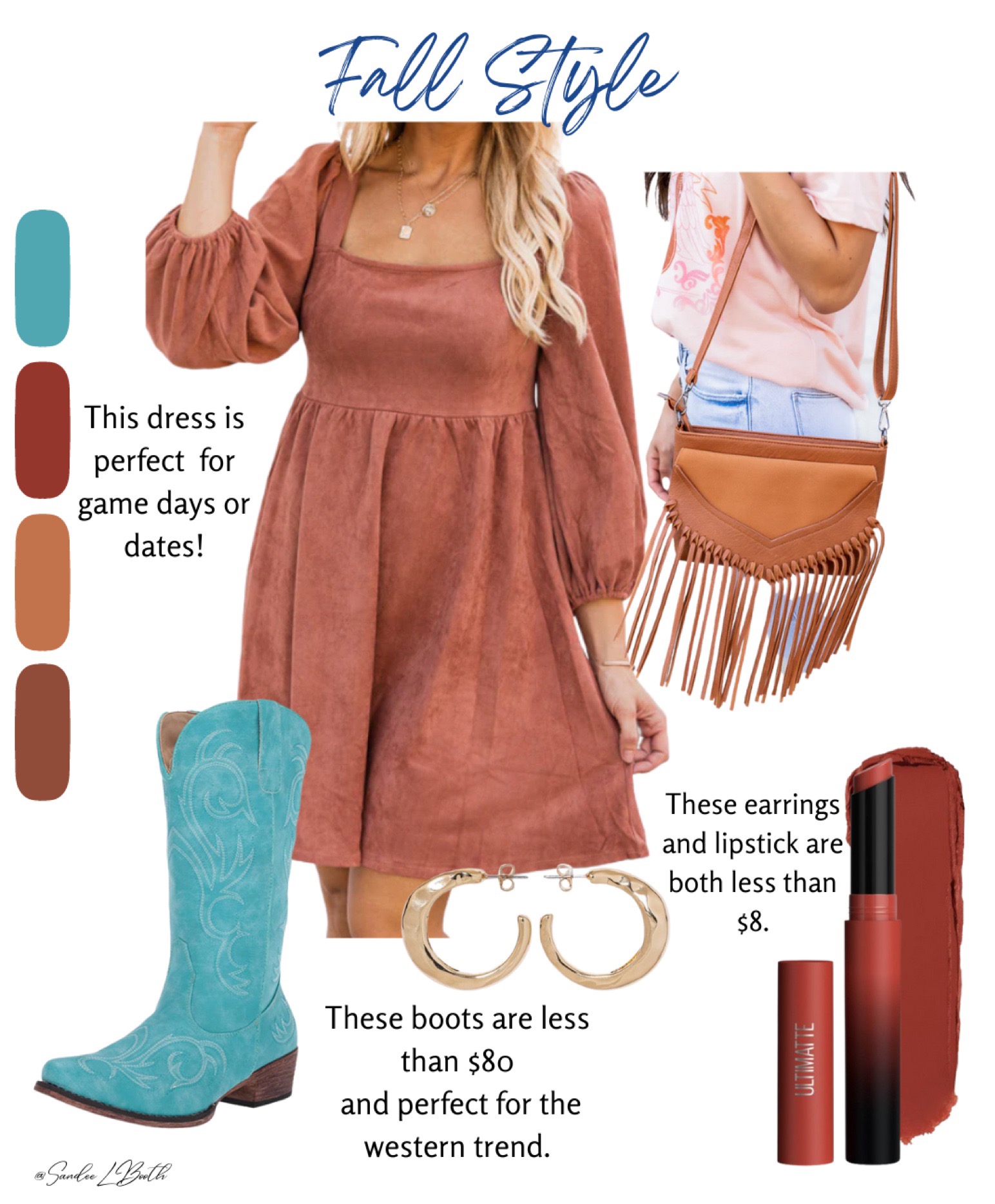 fall style collage color combination