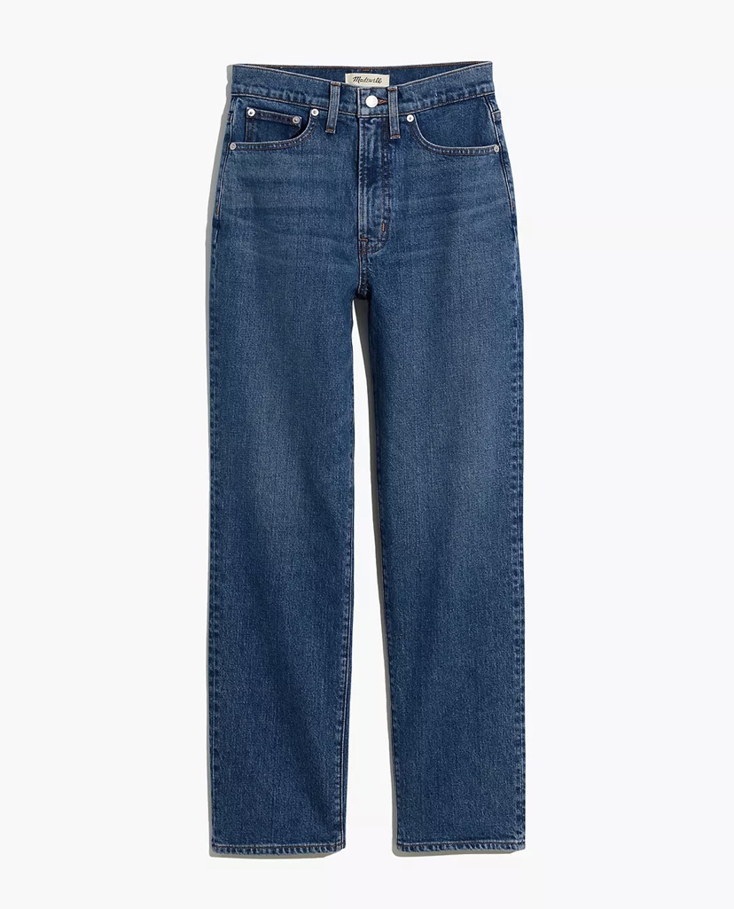 Madewell perfect vintage straight legged denim- fall 2022 style guide